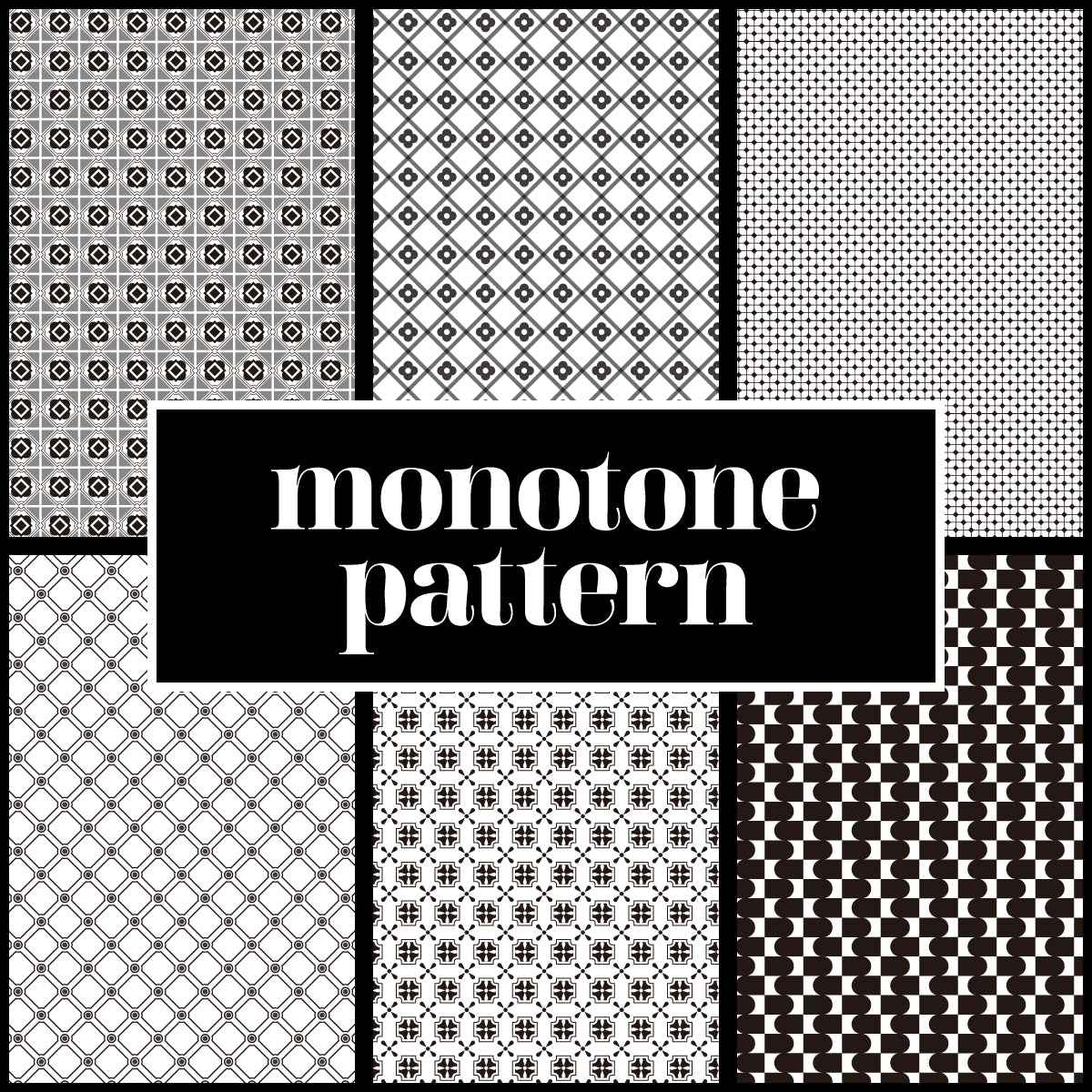 【デジタル販売】monotone pattern