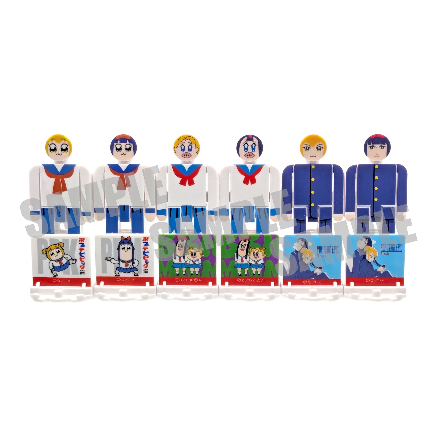 「ポプテピピック」連結膝ドミノ&空気イスギミックトイ「PictOn」