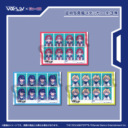 PROJECT IM@S va-Liv にゅ〜とろ 証明写真風ステッカー