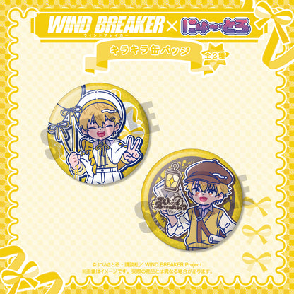 TVアニメ「WIND BREAKER」 にゅ〜とろ バースデーグッズ 楡井 秋彦 キラキラ缶バッジ